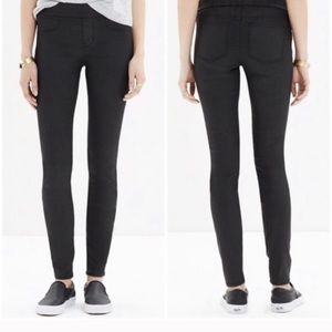 Madewell wax coated skinny jeans